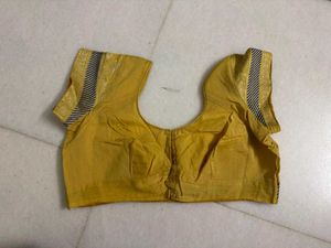 Mustard Yellow Saree with Blouse