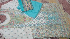 Sky Pashmina Suit