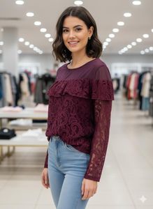 Lace Detail Top XL