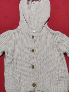 Carter’s Baby Girls Cotton Knit Hoodie – Size 9 Mo