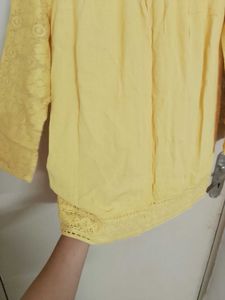 Yellow Lace Top