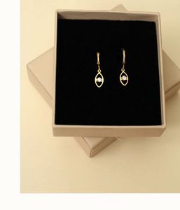 Gold Heart Drop Earrings