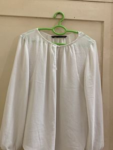 Zara Basic White Blouse