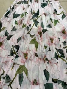 Floral Off-Shoulder Top &amp; Pleated Skirt Set