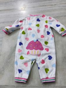 Cute Heart Print Romper