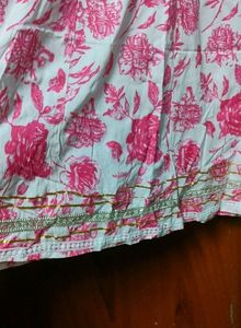 beautiful party wear umbrella kurti pant Dupatta