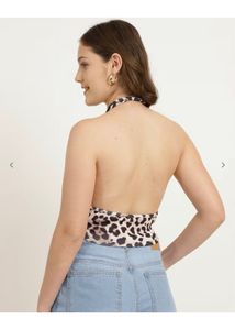Leopard Print Halter Top🐆