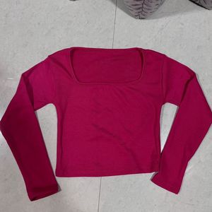 Magenta Long Sleeve Top
