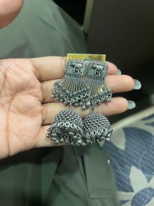 Jhumk And Bracelet Combo