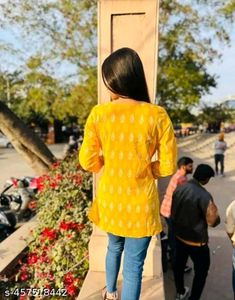 Short Yellow Kurti