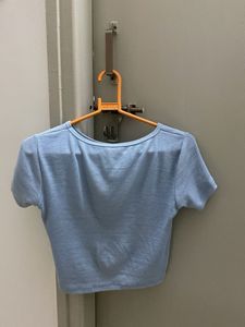 Blue Crop Top