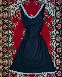 Satin Black Dress