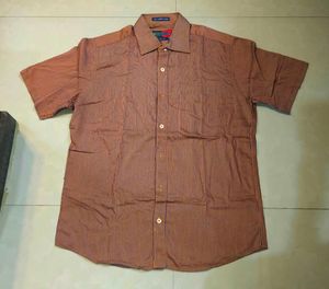 Striped Casual Peter England Half Shirt