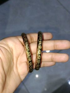 Turquoise Stone Bangles (Set of 2)