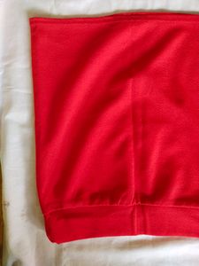 Red Short Pencil Skirt