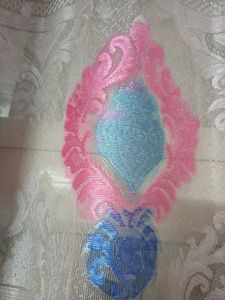 Floral Patterned 3 Curtains Set