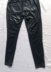 Brand New (Shein) 100% Leather Black Pant