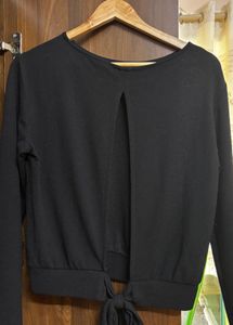Black Long Sleeve Top