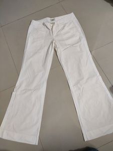 Off White Flared Pant