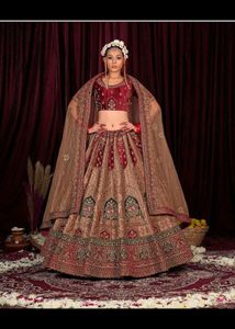 Bridal Velvet Lehenga Choli