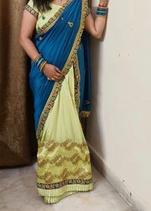 Double Shade Lehanga Saree
