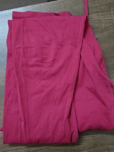 Abstract Print Kurta And Pink Leggings Set