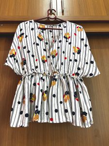 Striped & Floral Women's Top