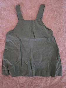 Sage Green Overall Dungaree Dress 6-9month