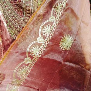Gotta Patti Embroidery Work Unstitched Suit