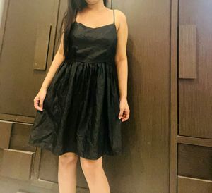 Black Satin Barbie Dress