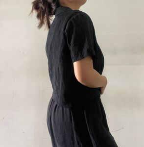 🖤Black Textured Short Sleeve Shirt 🖤