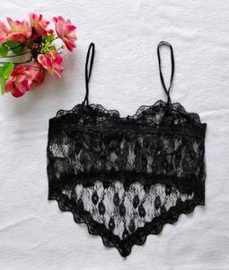 Black net corset top