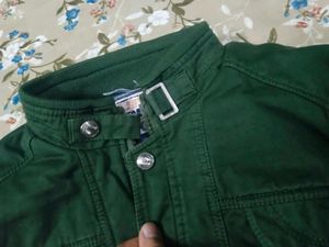 Green Casual Jacket