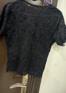 Elegant Black Lace Top