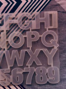 Alphabetic Silicon Mould