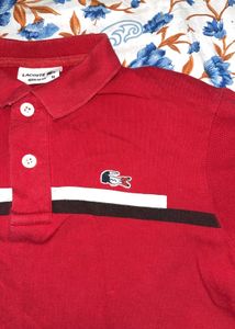 Red Lacoste Polo T-Shirt