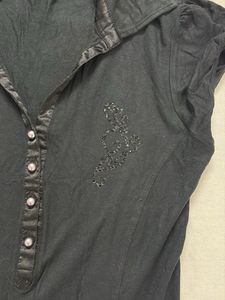 Maurices Black Embellished Top
