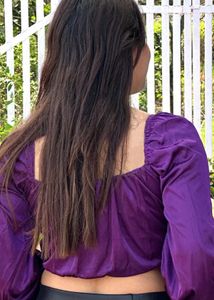 Purple Crop Top
