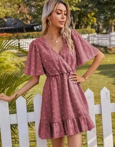 Dark Pink Dress 🌷🛍️