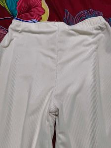 Wide Leg White Palazzo Pants