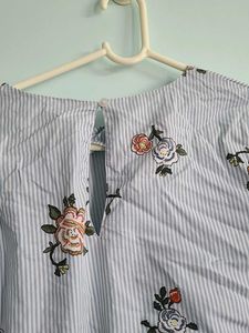 Striped Floral Top