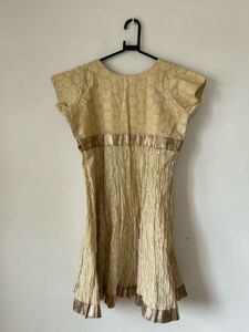 Cream Suit with Gold details