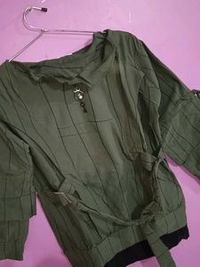 Stylish Olive Green Top