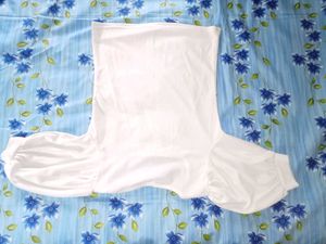 White Puff Sleeve Top
