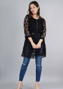 Elegant Black Lace Dress