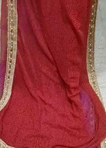 Elegant Red Saree