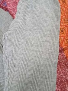 Gray Striped Leggings and shirt for kids