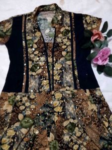 Floral Print A-Line Dress