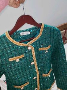 Emerald Tweed Jacket