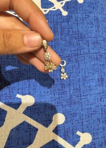 Stunning Stone Flower Shape Earring